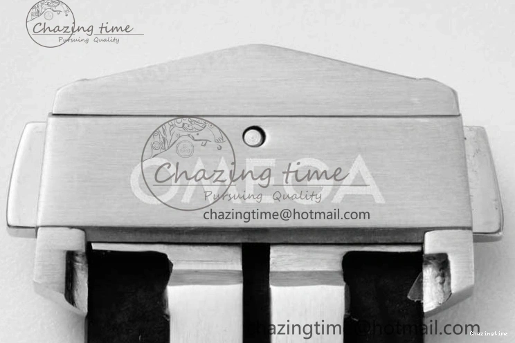 0111 Breathable Speedmaster Racing Master SS HKF Best Edition White Dial on Black Rubber Strap A 7815